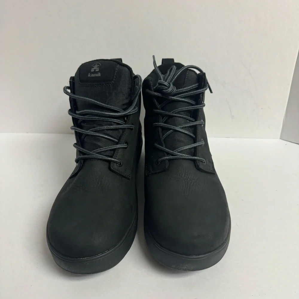 Kamik Mens Spencer Mid Waterproof Boot Black Size 11.5 M